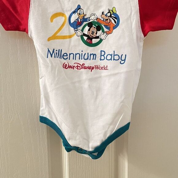 Vintage Walt Disney World 2000 Millennium Baby One Piece USA Size 6 Months - Picture 3 of 9